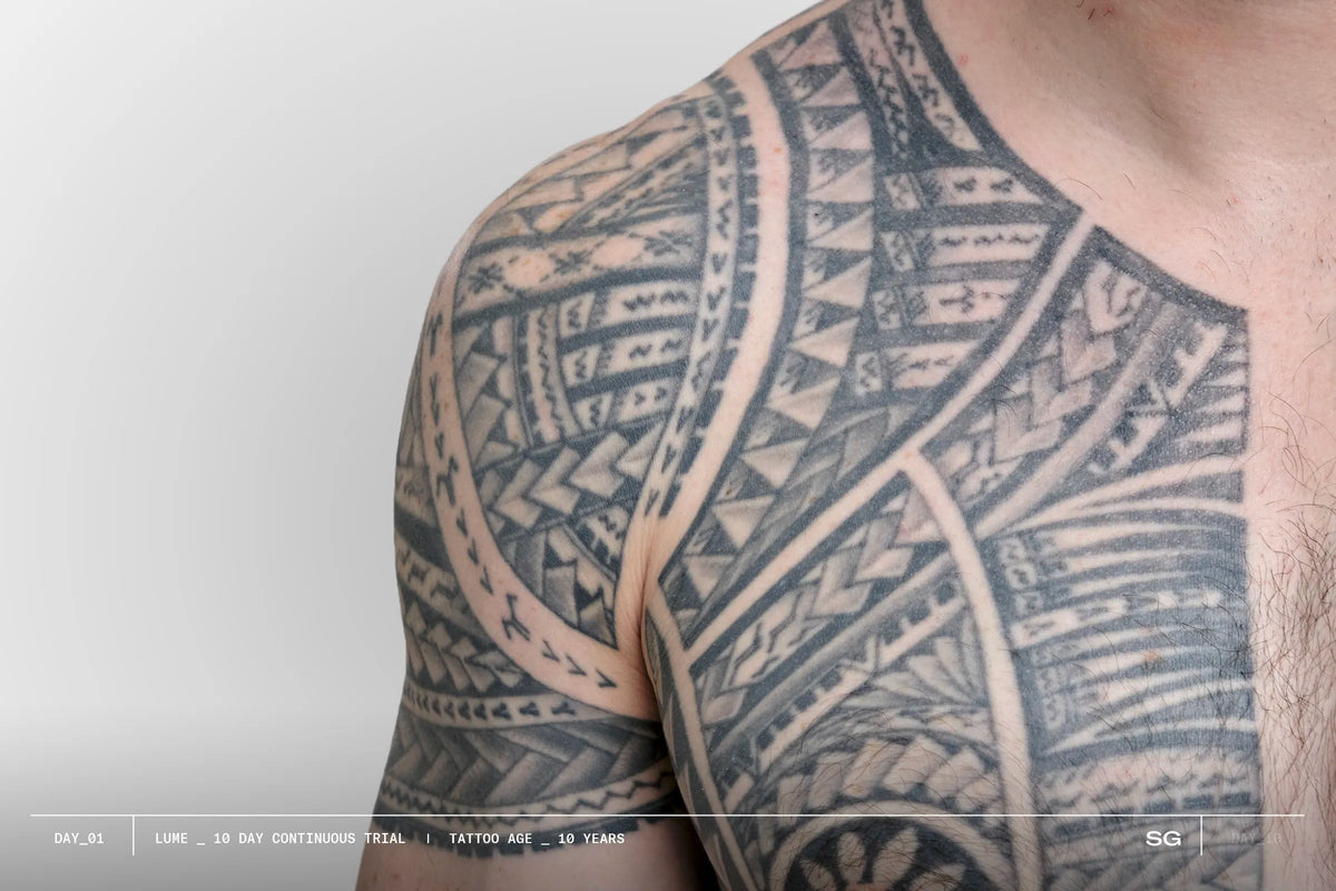Allan tattoo after SKINGRAPHICA LUME