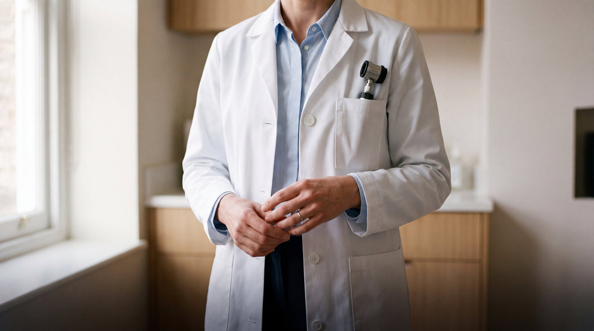 A dermatologist in a white coat with a dermatoscope in her pocket, a dermatologist's guide to tattoo aftercare