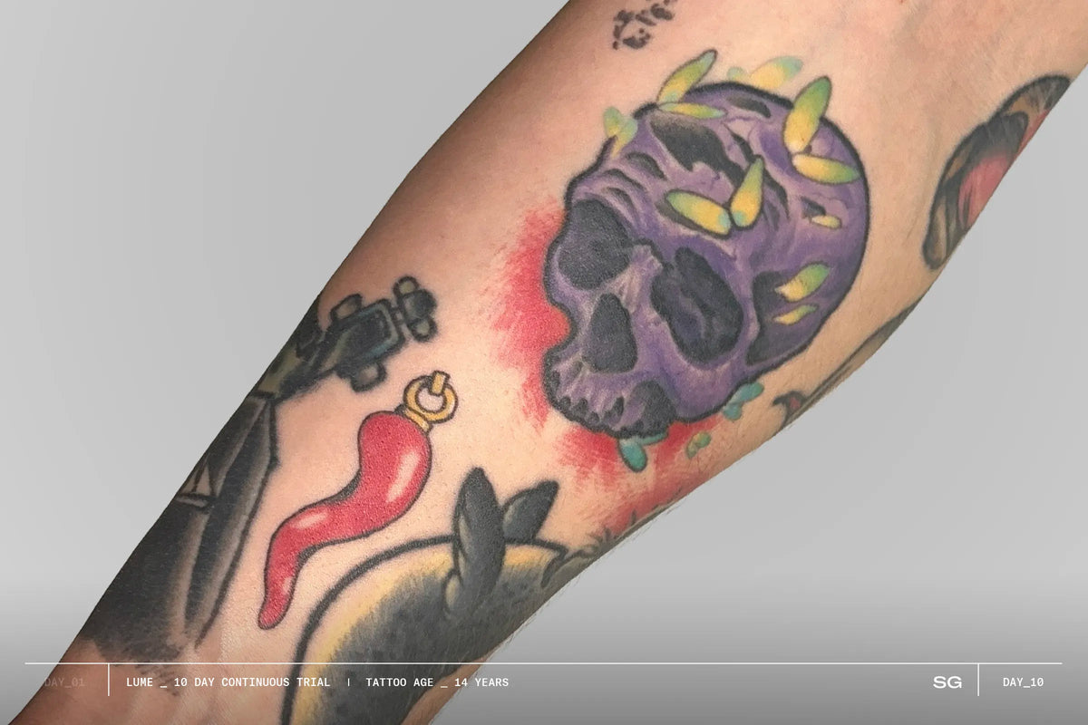 Chilli tattoo before SKINGRAPHICA LUME